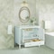 James Martin Vanities 36'' Vanity, Bright White w/ 3 CM Lime Delight Quartz Top 485-V36-BW-3LDL - alternate 4